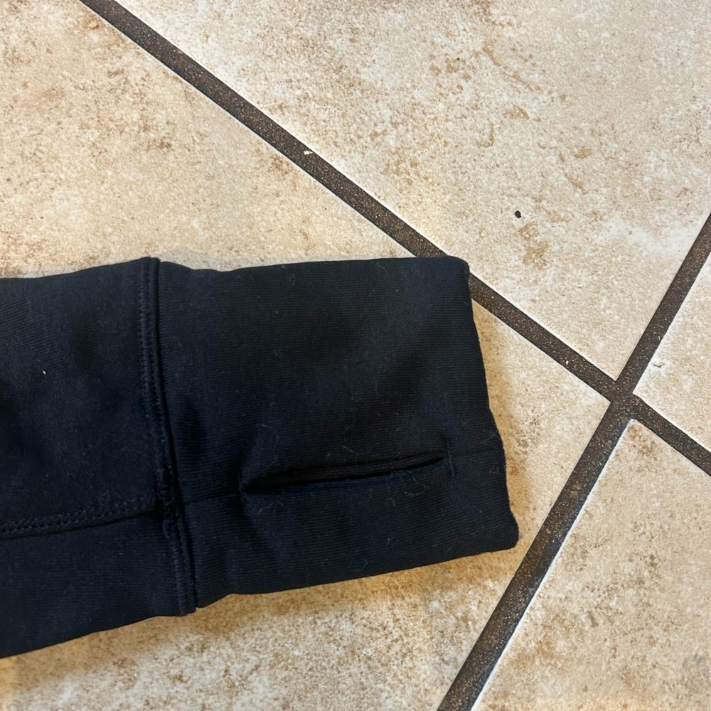 Lululemon Sprinter Zip Up Long Sleeve Jacket Knit SleevesHidden Hood Size 4 - Picture 5 of 11